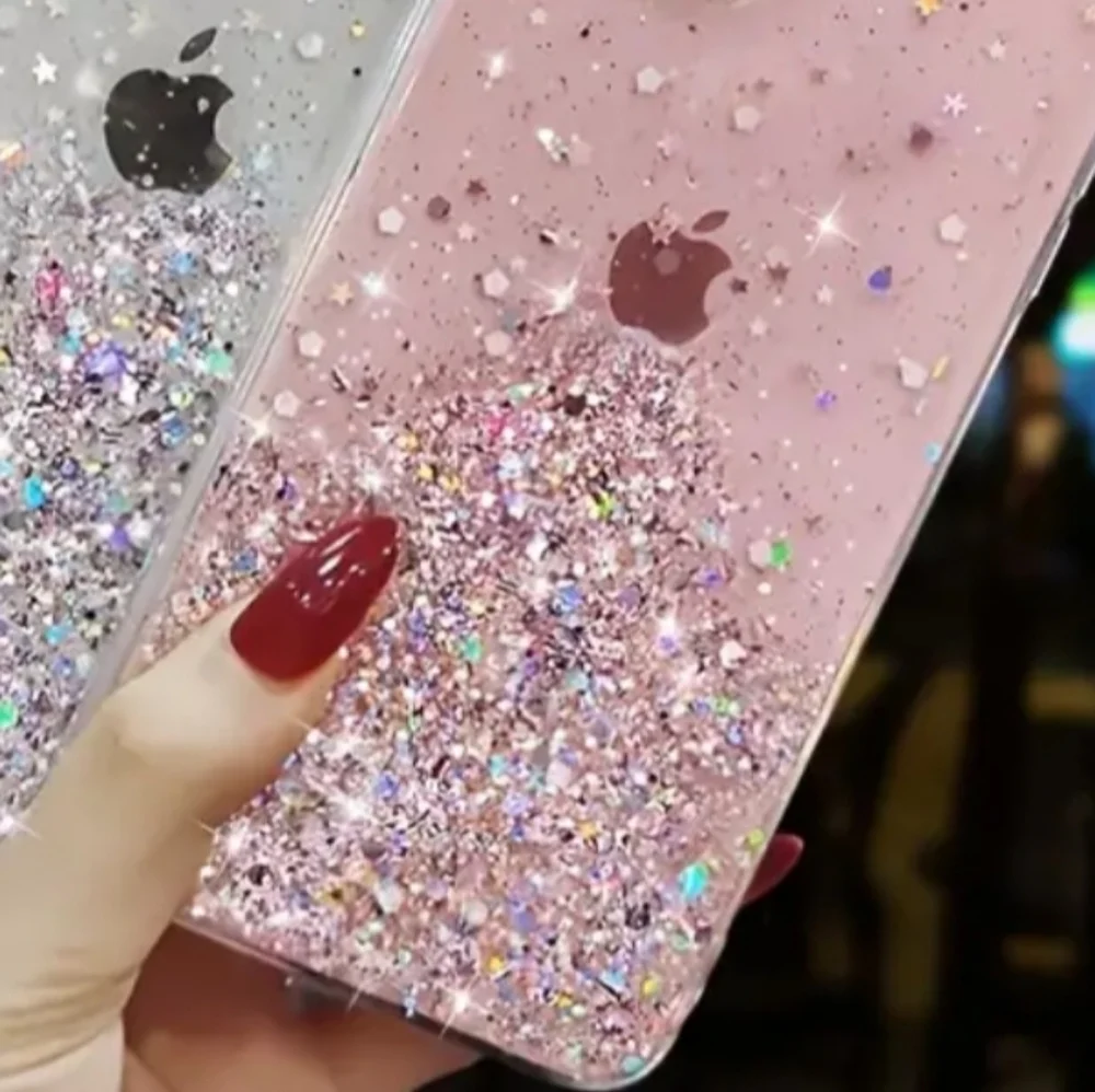 Brand new Apple IPhone 14 Pro Max Glitter Clear Soft Silicone Phone case
